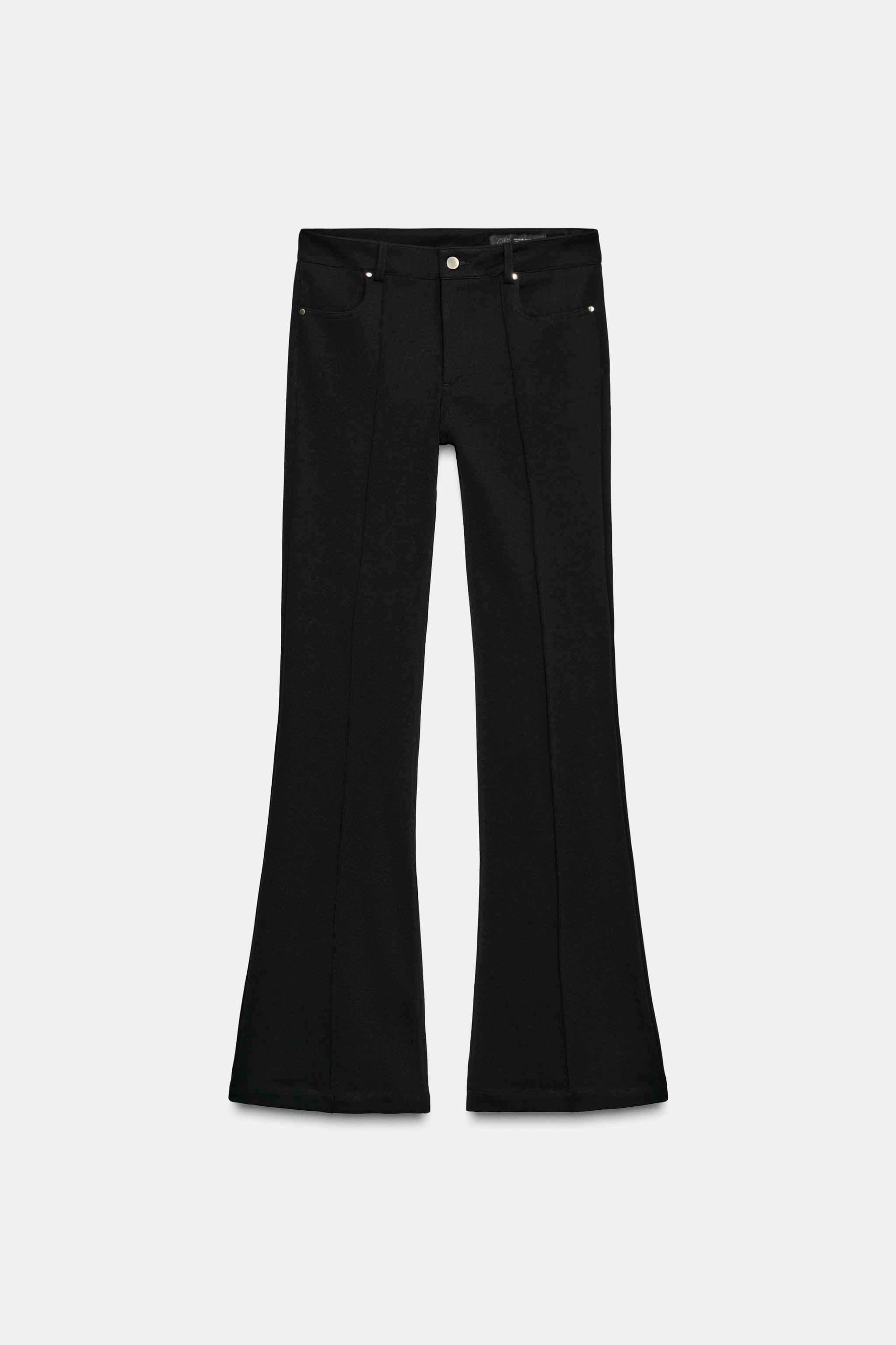 LOW-RISE FLARE PANTS